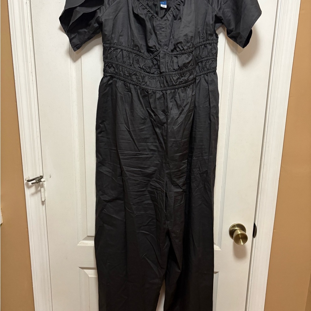Old Navy Black Jumpsuit Versatile Matte Finish